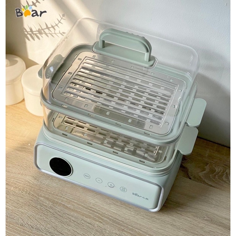 HÀNG CÓ SẴN/NỒI HẤP ĐIỆN ĐA NĂNG 2 TẦNG 15.5L BEAR DZG-P20W6- bảo hành 12 tháng