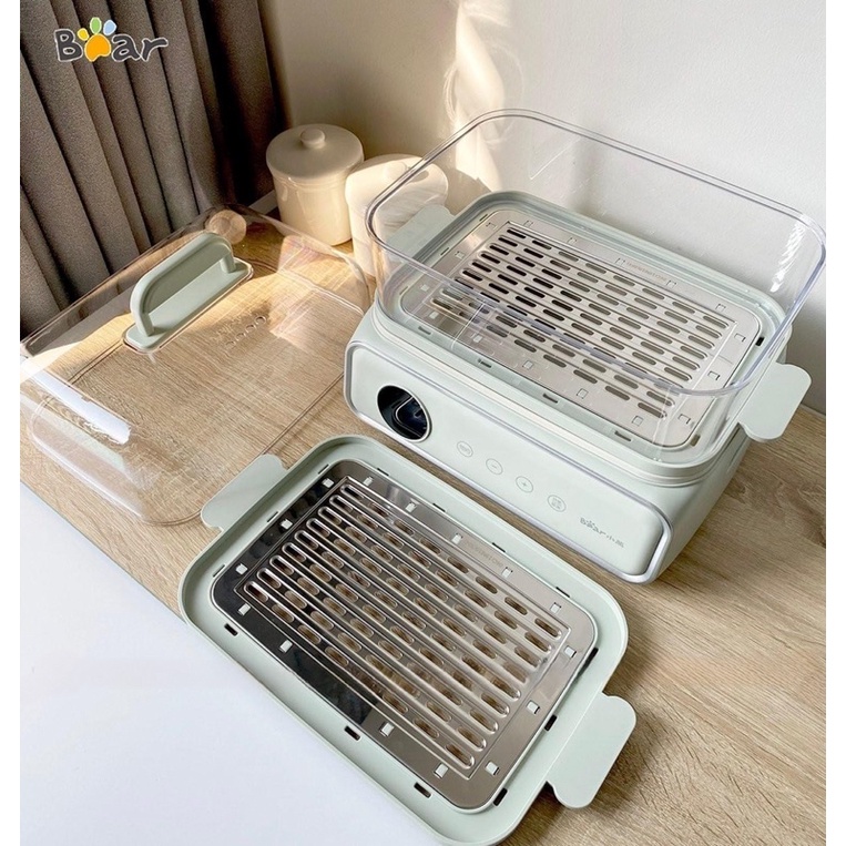 HÀNG CÓ SẴN/NỒI HẤP ĐIỆN ĐA NĂNG 2 TẦNG 15.5L BEAR DZG-P20W6- bảo hành 12 tháng