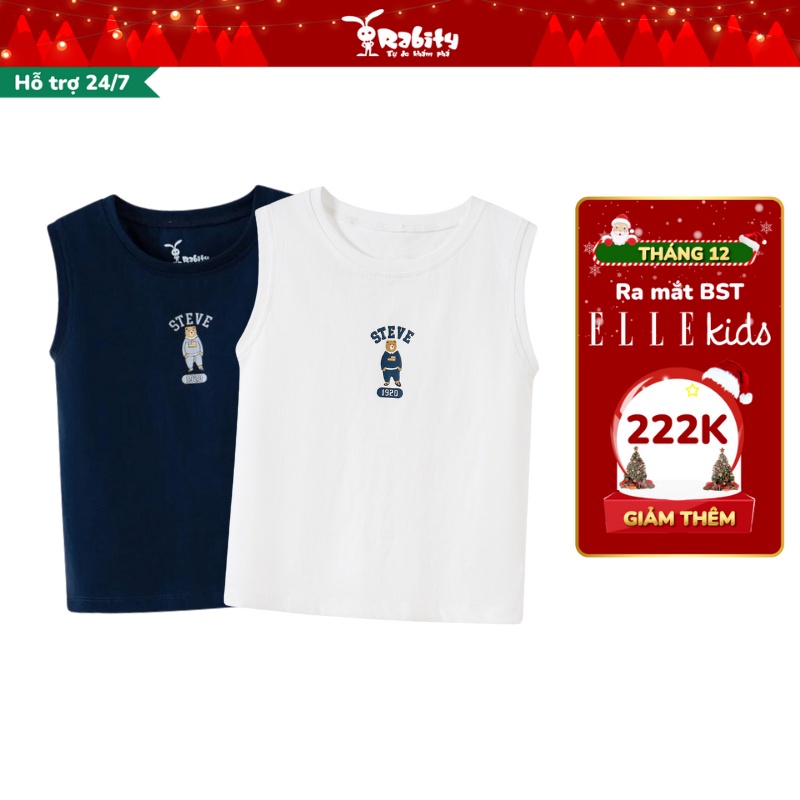 Áo thun sát nách bé trai Rabity 93136 áo thun đi học style hàn quốc cho bé trai áo thun mùa hè cho bé