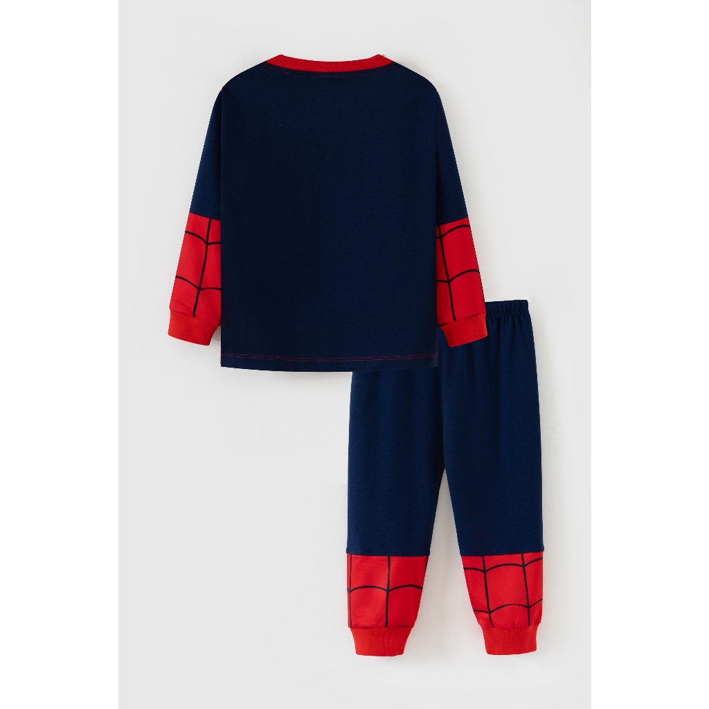Bộ siêu nhân nhện dài tay bé trai và Marvel bộ thun dài tay Rabity hình biệt đội siêu anh hùng bộ thun Spider man  5549