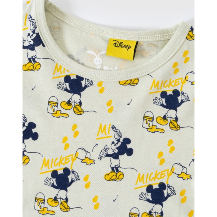 Bộ quần áo thun ngắn tay cho bé trai Rabity bộ thun sát nách hình Mickey cho trẻ em 5680