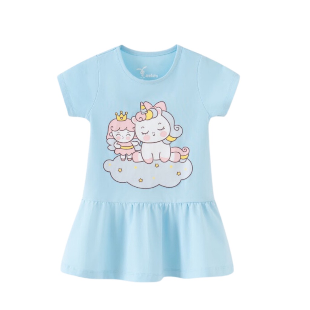 Váy bé gái đầm pony cho bé gái váy ngựa pony đuôi cá cotton mềm mịn đầm mùa hè đi học cho bé 93043