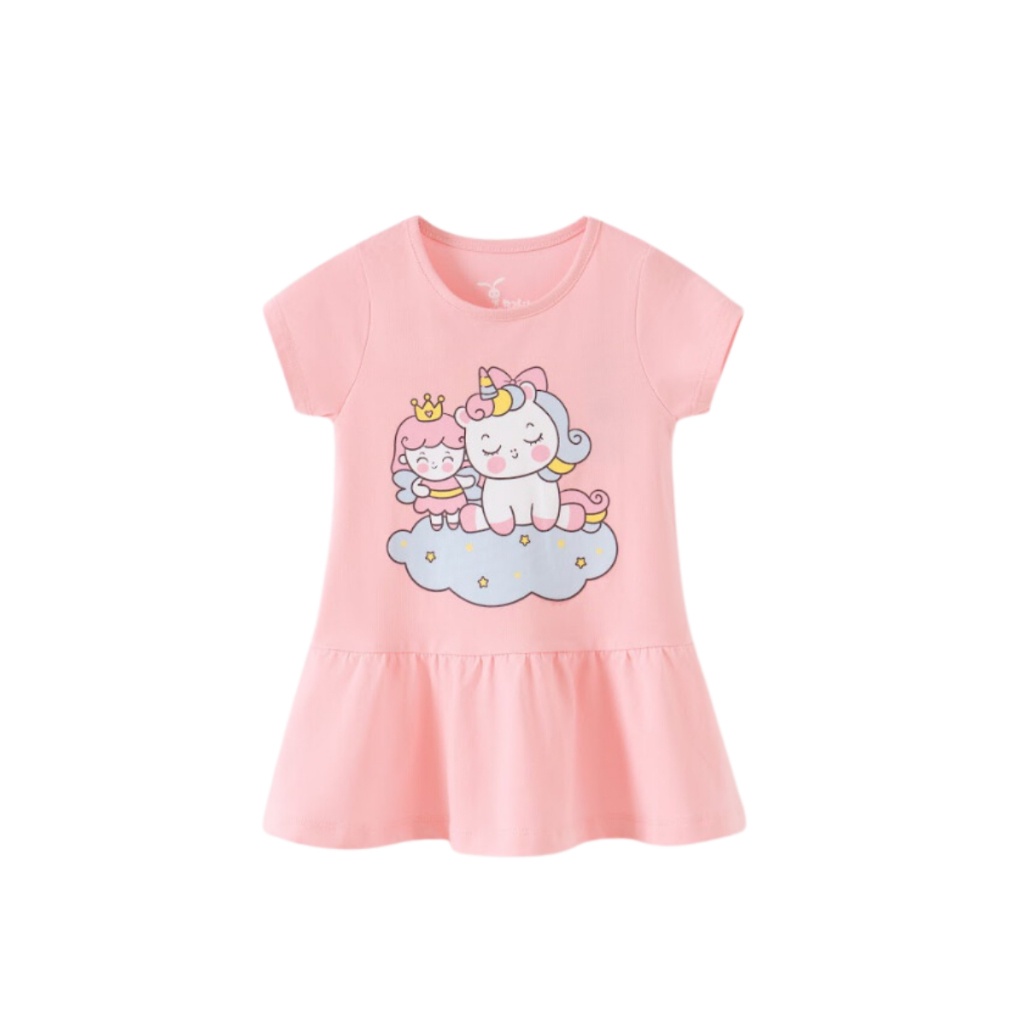 Váy bé gái đầm pony cho bé gái váy ngựa pony đuôi cá cotton mềm mịn đầm mùa hè đi học cho bé 93043