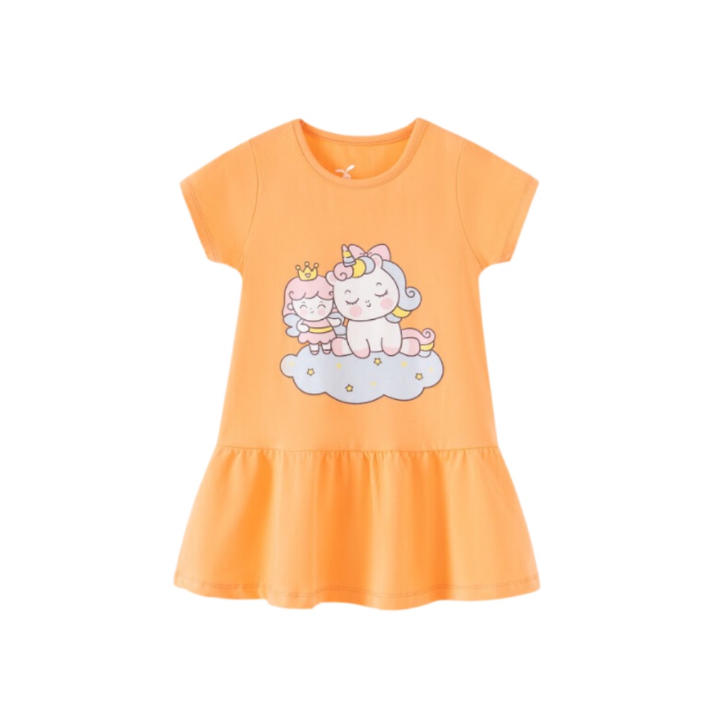 Váy bé gái đầm pony cho bé gái váy ngựa pony đuôi cá cotton mềm mịn đầm mùa hè đi học cho bé 93043