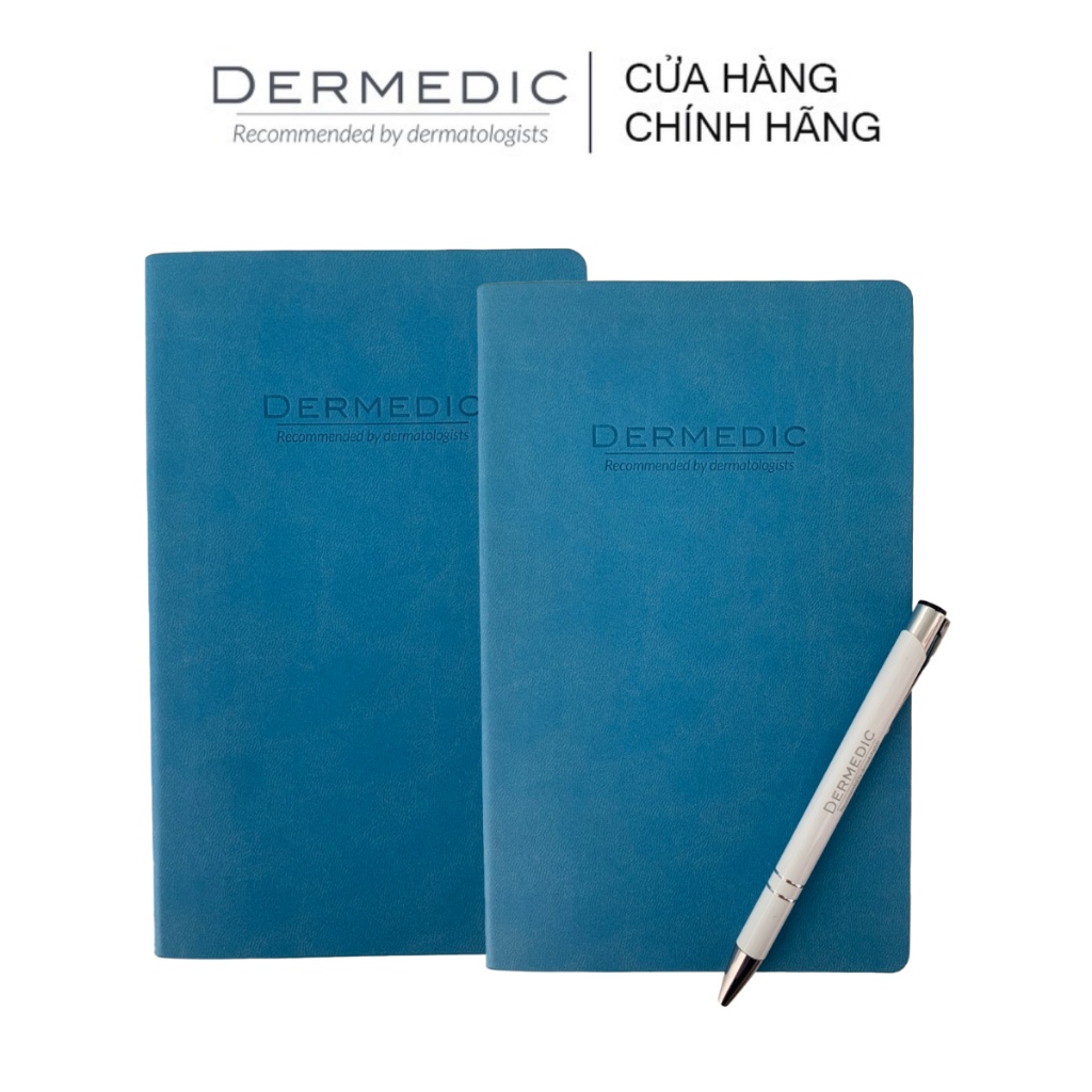 [HÀNG TẶNG - KHÔNG BÁN] Sổ tay Notebook màu xanh Dermedic