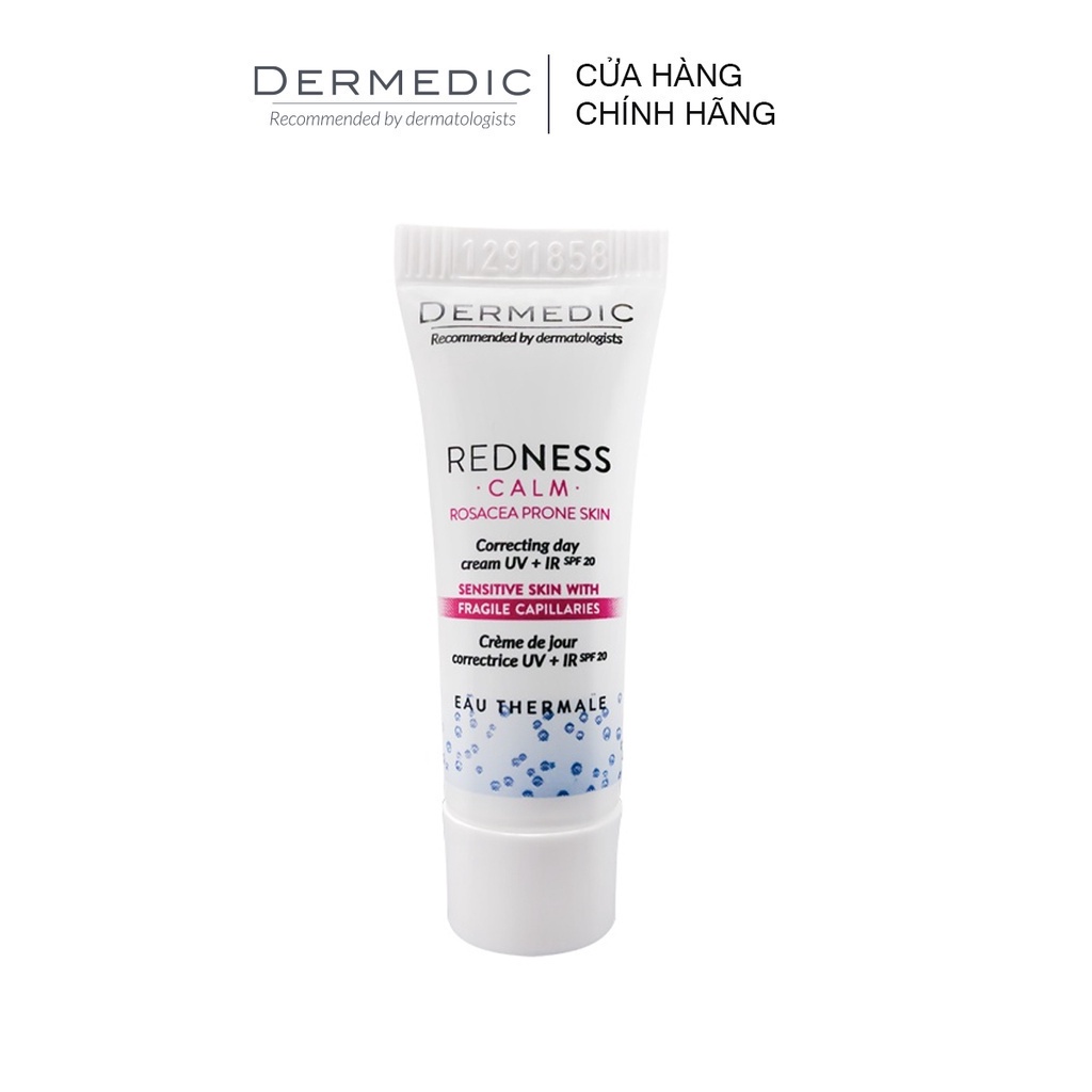 [Hàng Tặng - Không Bán] Minisize Kem Dưỡng Chuyên Cho Da Nhạy Cảm, Giãn Mạch Dermedic Redness Correcting Day Cream 2,5G