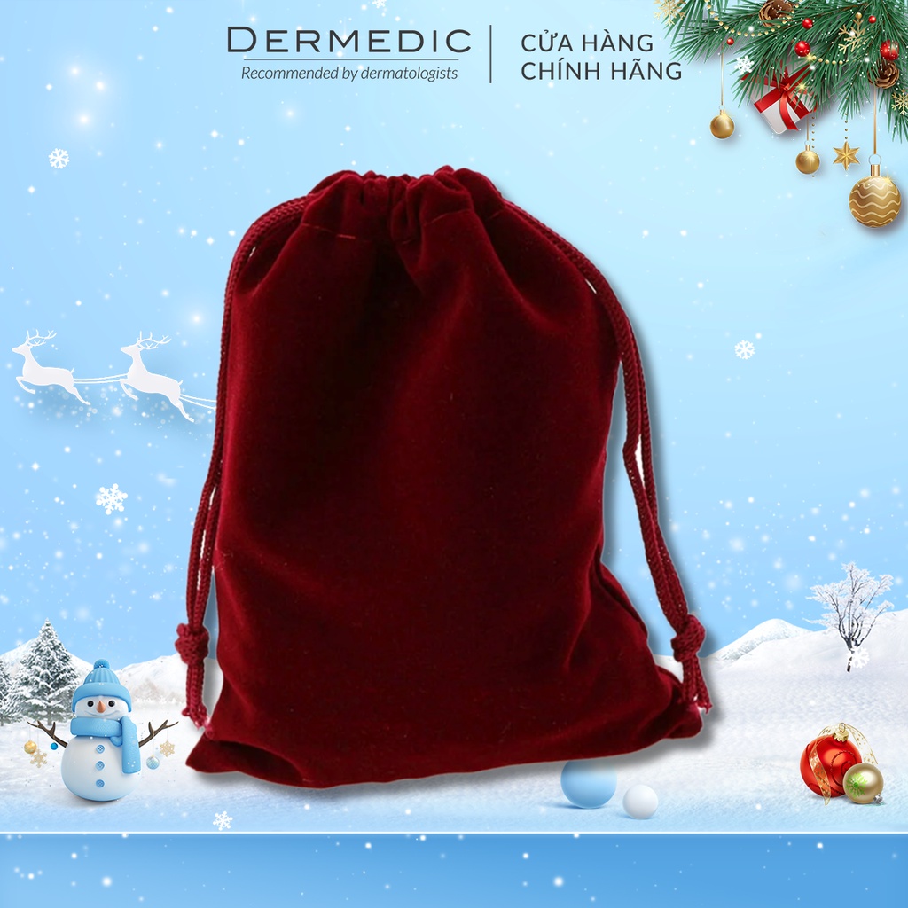 [HÀNG TẶNG - KHÔNG BÁN] Túi vải Skinclinic Velvet Christmas Pouch - Dermedic
