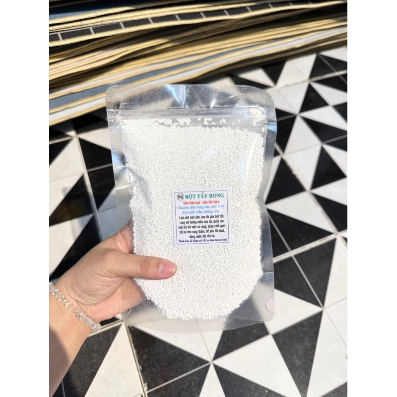 Bột tẩy rong rêu cho sân xi măng,sân gạch vỉa hè hiệu quả