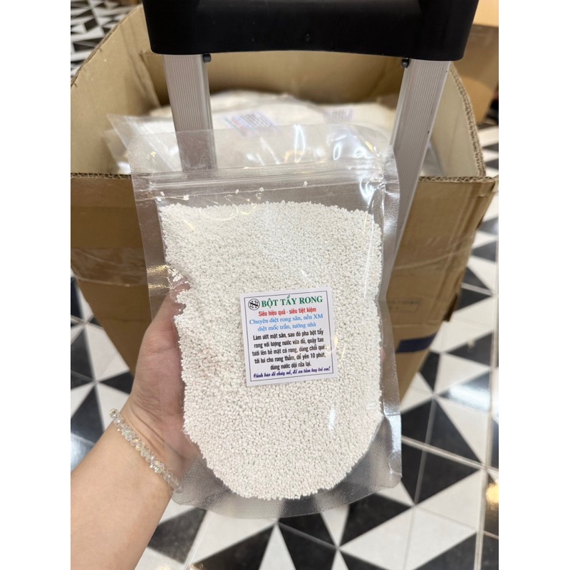 Bột tẩy rong rêu cho sân xi măng,sân gạch vỉa hè hiệu quả