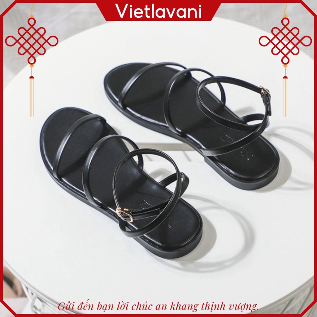Giày sandal Size 35-43 đế phẳng mũi tròn thiết kế quai đan thoải mái thời trang cho nữ mã CGS38