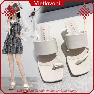 Guốc nữ sỏ ngón thời trang trẻ CGG20 cao 5 phân kiểu dáng Hàn