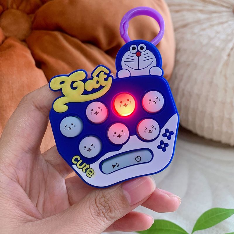 Máy Chơi game Cầm Tay mini whack-a-a-mole Dạng Nhấn Tay mini Có Móc Khóa Cho Học Sinh