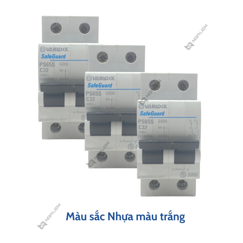 CB 2 Tép SINO (10A, 16A, 20A, 25A, 32A, 40A, 63A) PS45N - 2 Cực