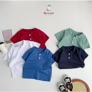 Áo phông, áo thun hè cộc tay trơn basic Bernie FASHION cho bé