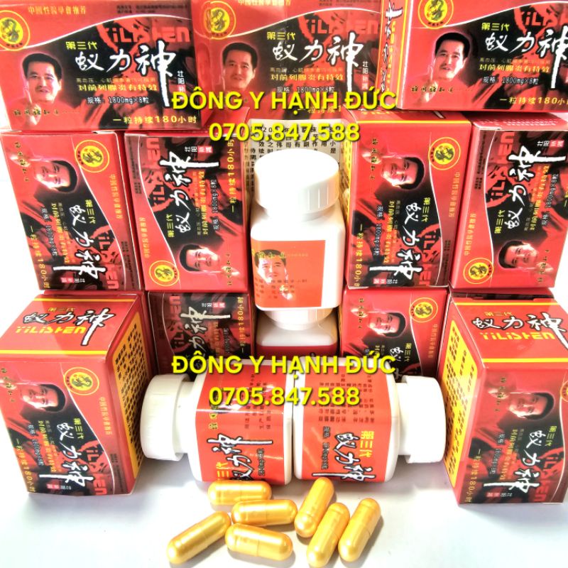 Kẹo Sâm. Nghị Lực Thần. Yilishen. Hộp 8 viên.