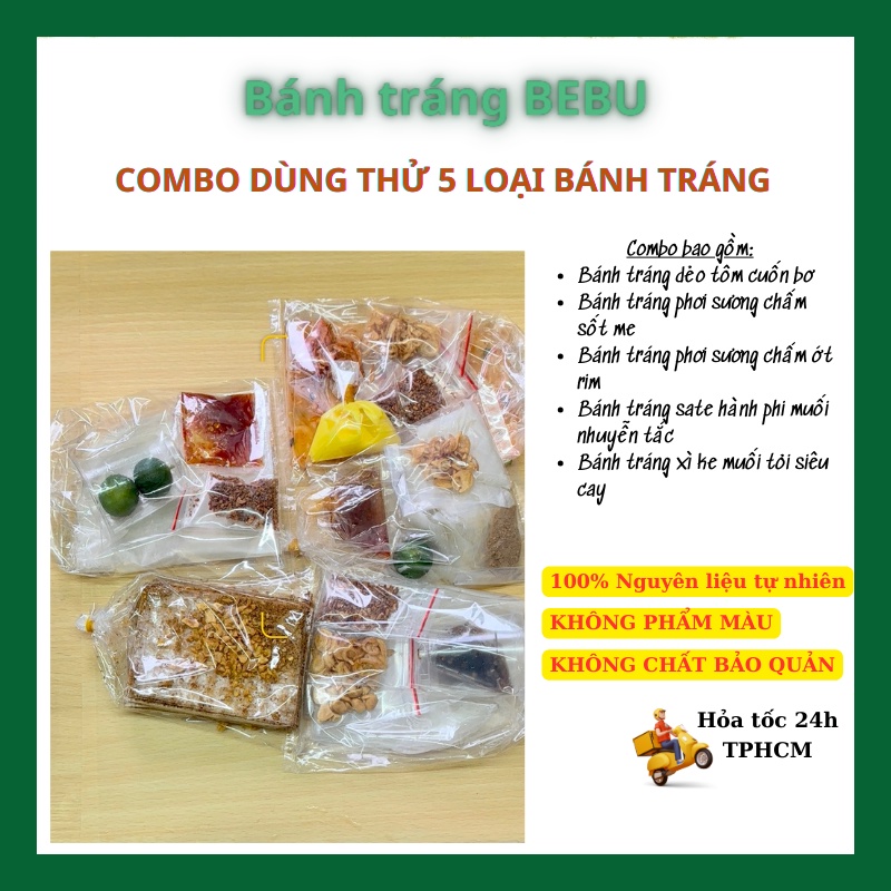 [ Giao Hàng Hoả Tốc ] Bánh tráng bịch đủ loại