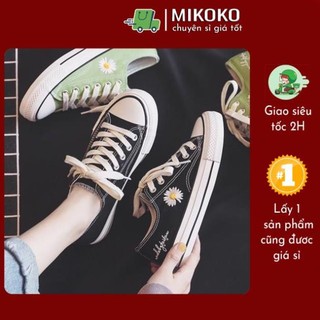 Giày thấp cổ hoa cúc 4 màu