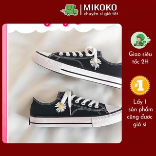 Giày thấp cổ hoa cúc 4 màu