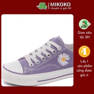 Giày thấp cổ hoa cúc 4 màu
