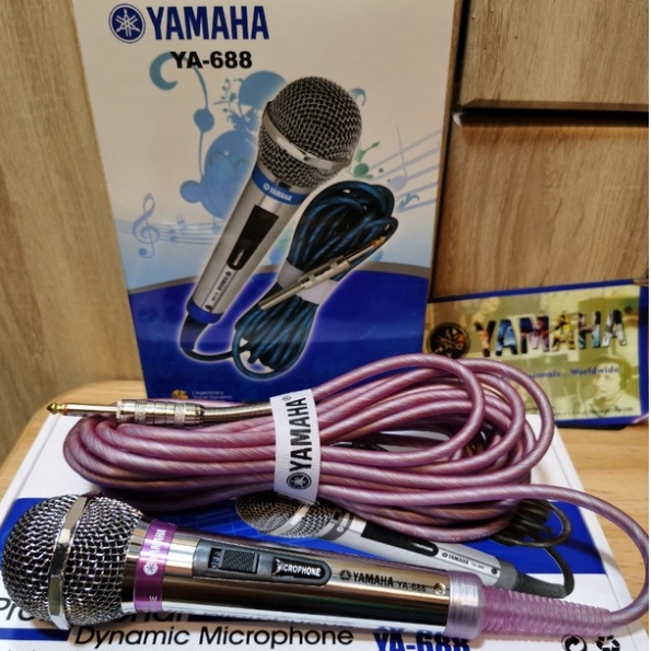 Micro hát Karaoke có dây Yamaha YA-688  dây 5 mét  ZL.08.58.58.95.95 .