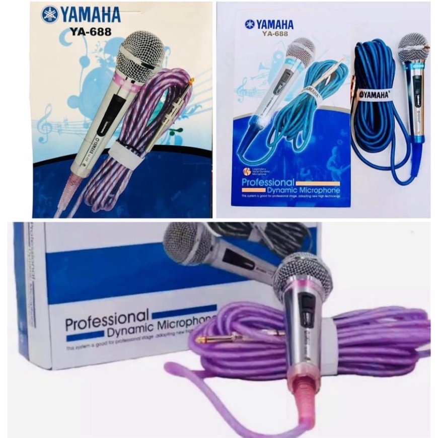 Micro hát Karaoke có dây Yamaha YA-688  dây 5 mét  ZL.08.58.58.95.95 .