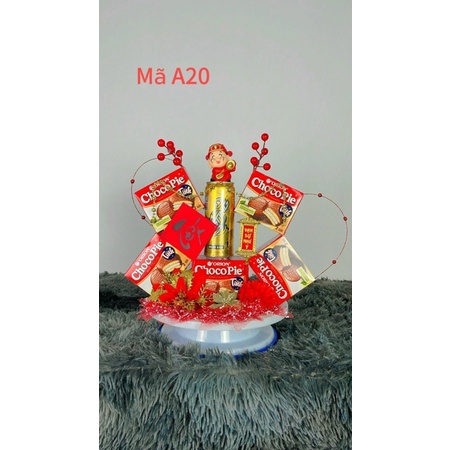 COMBO 3 SET TRANG TRÍ BÁNH KẸO THÁP NƯỚC TẾT Tặng keo nến