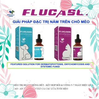 Flucasol Chai loại bỏ nấm và viêm da trên chó mèo