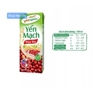   ĐƠN HOẢ TỐC  6 Lốc Sữa Yến Mạch Đậu Đỏ Việt Ngũ Cốc Lốc 4 Hộp - 180ml Hộp 