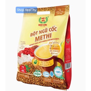 Bột Ngũ Cốc MeThi Việt Đài Túi 600g (15gói x 40gr )