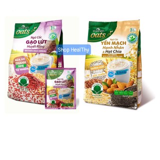 Combo nc gạo lứt huyết rồng 400gr + nc hạnh nhân 400gr - tặng 2 gói y.mạch