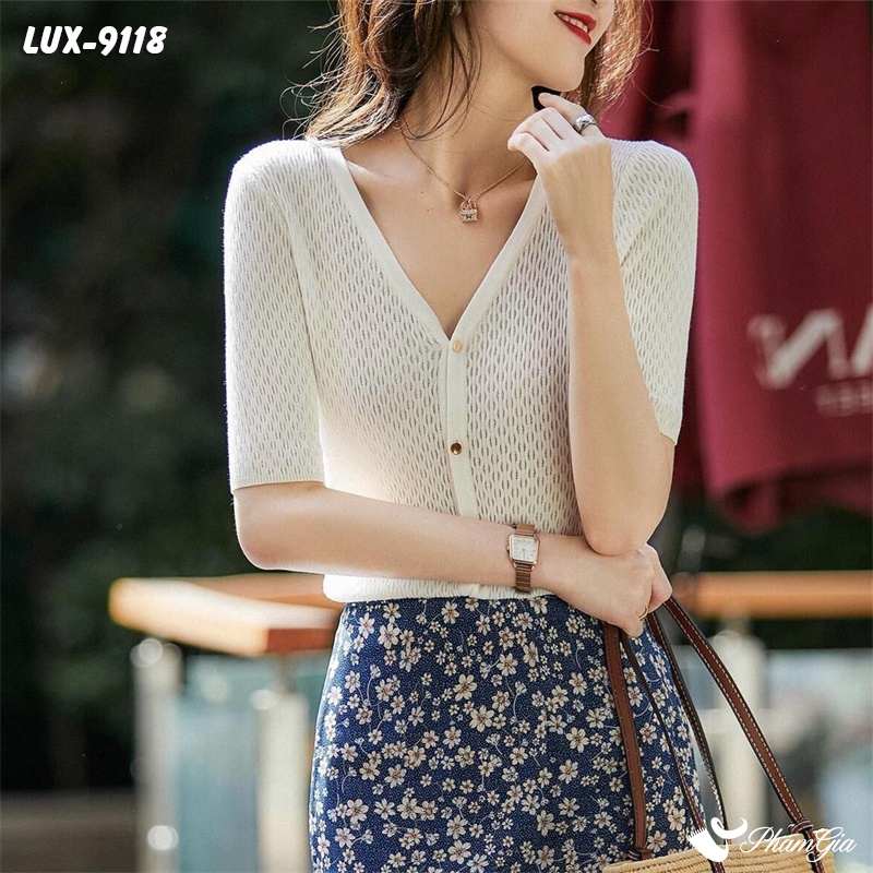 Áo Len Tay Ngắn Thời Trang (LUX9118)