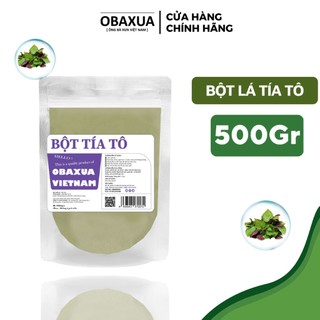 Bột lá tía tô nguyên chất sấy lạnh 100% Obaxua - Mặt nạ giúp Giảm mụn, mờ thâm nám, sáng da