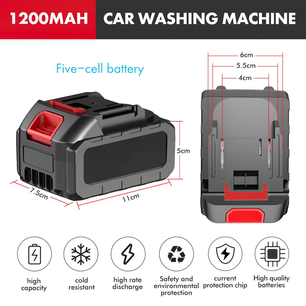 Máy rửa xe áp lực cao,máy rửa xe chạy pin,may rua xe bằng pin,máy rửa xe pin,24v,1200mah