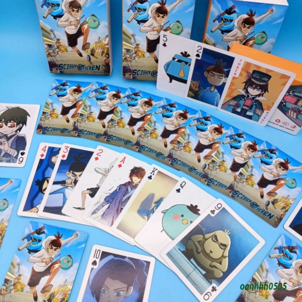 Bài tây anime Scissor Seven, trinh sát Lưỡi Kéo, tú lơ khơ, manga - 54 lá