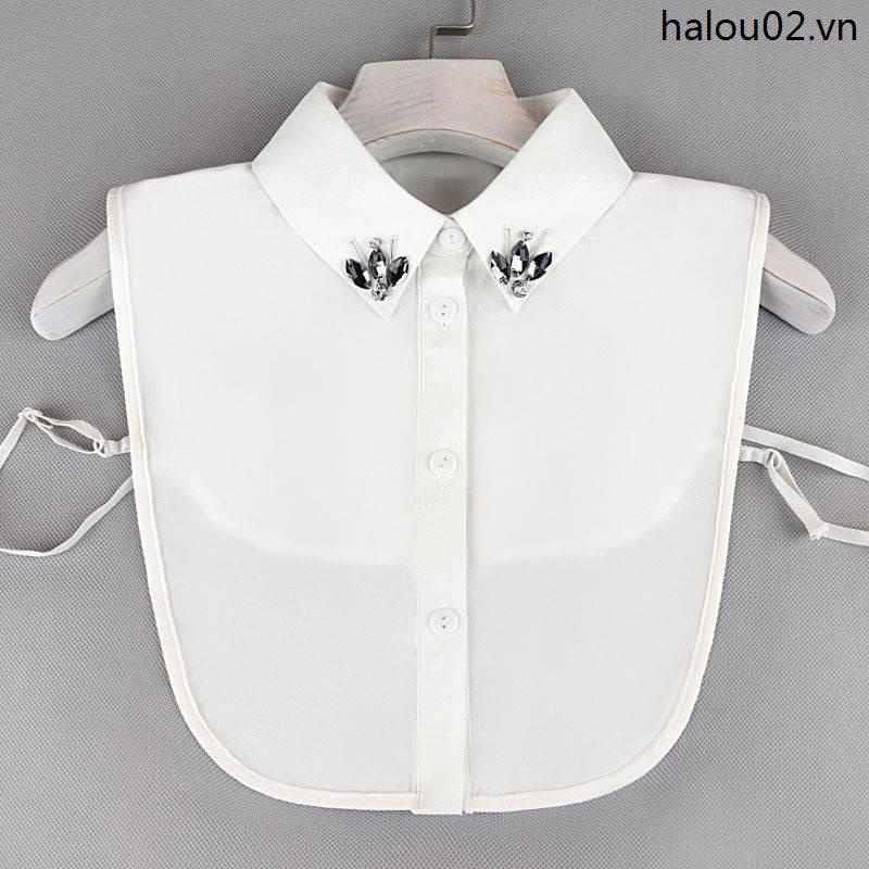 Cổ Áo Sơ Mi Giả Vải Voan Thời Trang Thu Đông Cho Nữ
