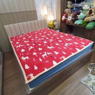 Thảm nỉ trải giường lông cừu YUKI cao cấp 3 lớp trải sàn mùa đông siêu ấm áp