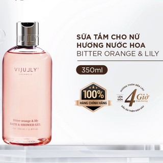 Sữa tắm dưỡng da hương nước hoa vijully chai 350ml bitter orange lily
