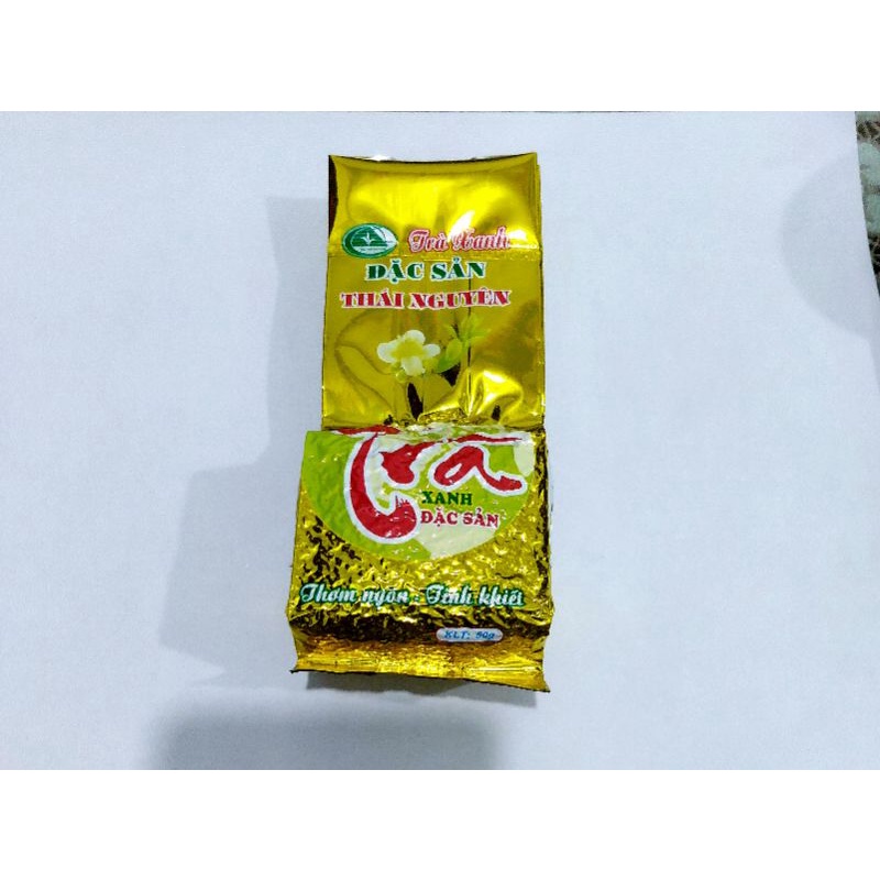 Trà Thái Nguyên búp nguyên lá gói 50gram - lên giỏ quà Tết đẹp sẵn hàng giao Hỏa Tốc