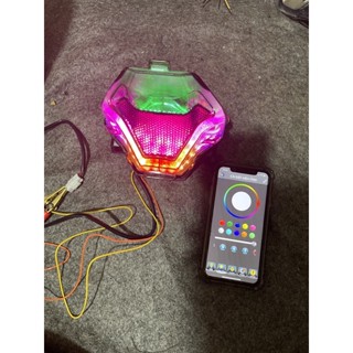 đèn hậu ex150 mxking i8 chỉnh app điện thoại