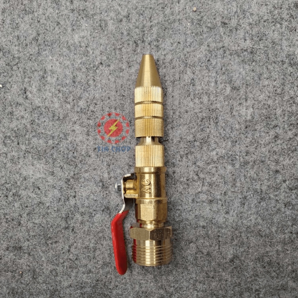 Đầu béc rửa máy lạnh điều hòa dùng cho máy rửa xe chỉnh áp - đầu chỉnh được - ngắn/cong Van Loại tố