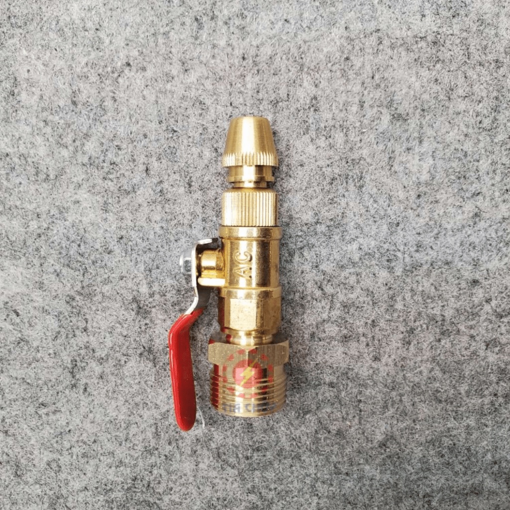 Đầu béc rửa máy lạnh điều hòa dùng cho máy rửa xe chỉnh áp - đầu chỉnh được - ngắn/cong Van Loại tố