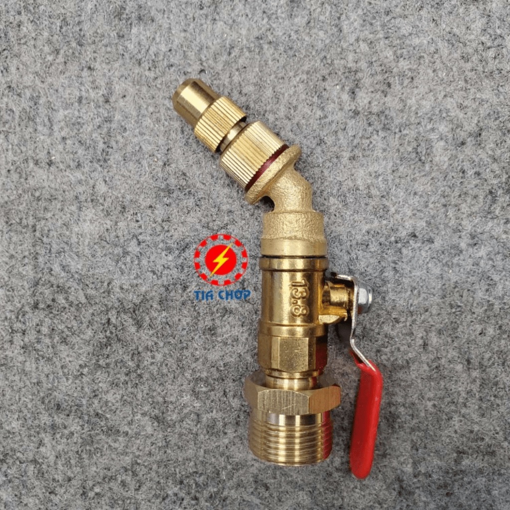 Đầu béc rửa máy lạnh điều hòa dùng cho máy rửa xe chỉnh áp - đầu chỉnh được - ngắn/cong Van Loại tố