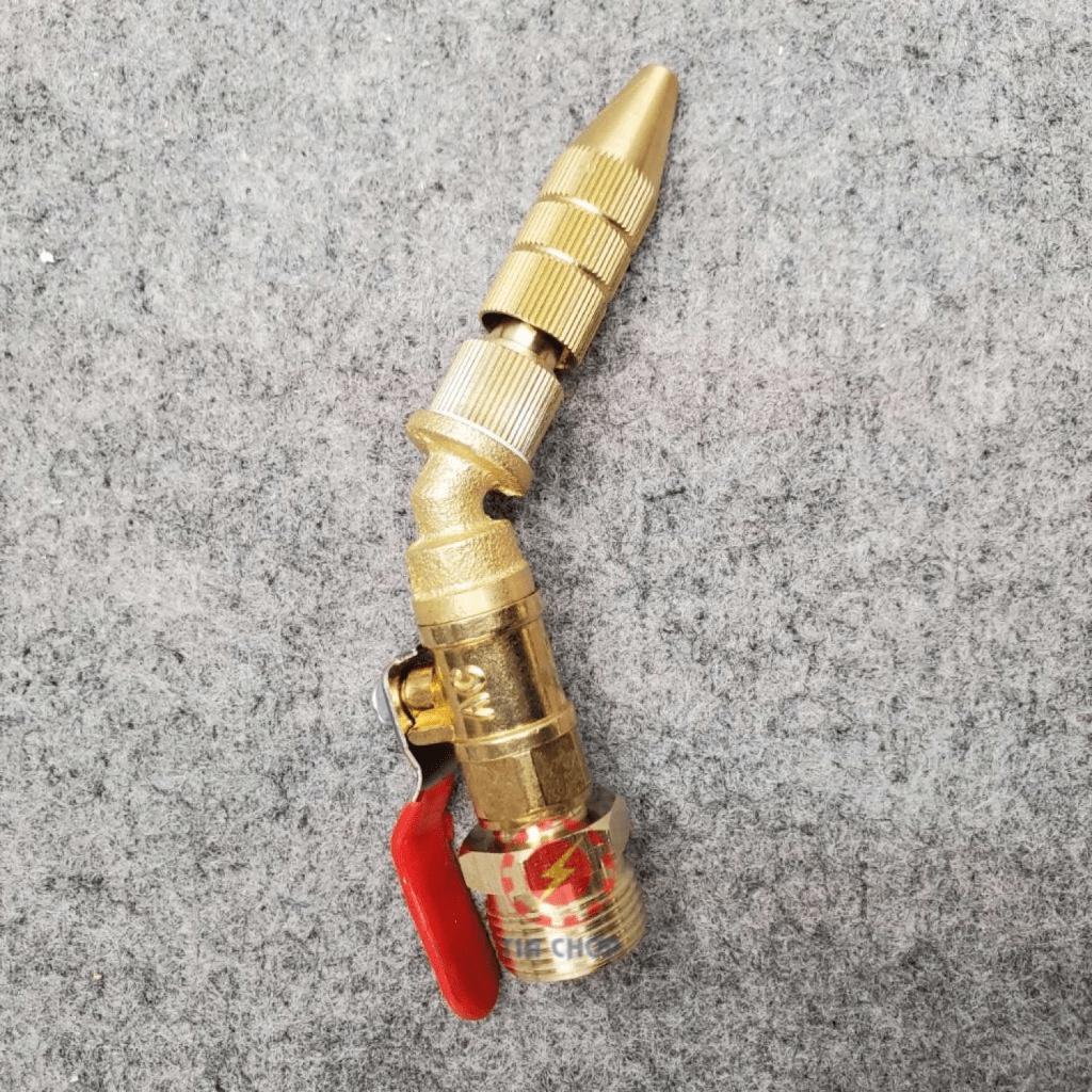 Đầu béc rửa máy lạnh điều hòa dùng cho máy rửa xe chỉnh áp - đầu chỉnh được - ngắn/cong Van Loại tố