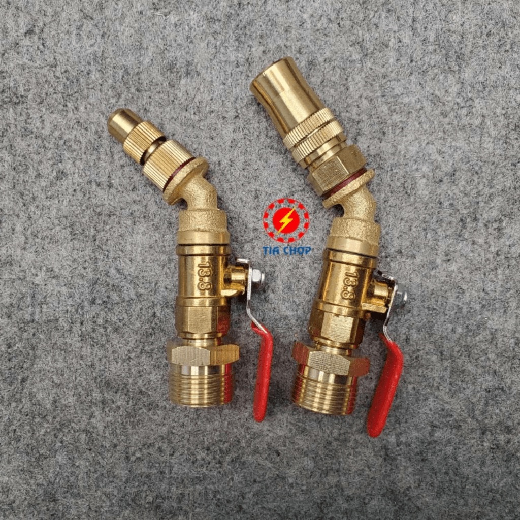 Đầu béc rửa máy lạnh điều hòa dùng cho máy rửa xe chỉnh áp - đầu chỉnh được - ngắn/cong Van Loại tố