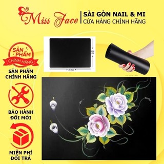 Bảng đen nail tập vẽ cọ bản - tấm bảng đen học nail dễ lau chùi - bảng đen tập vẽ nail chuyên dụng