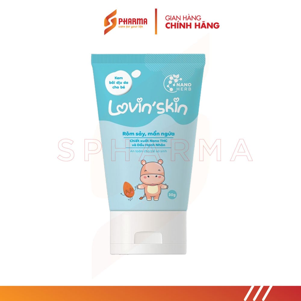 Kem bôi dịu da cho bé LOVIN’SKIN – Làm dịu da, giảm ngứa nhanh chóng – Hộp 1 tube X 30G