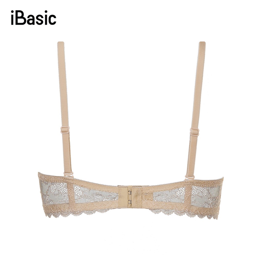 Áo ngực ren có gọng mút vừa demi iBasic VA086