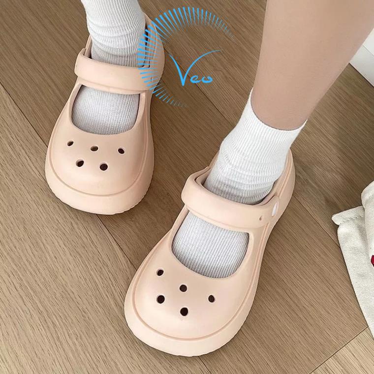 Dép Sandal Bánh Mì [Tặng kèm Sticker] Cross Nữ, Sục Hở Mẫu mới nhất, hàng loại 1 - VeoStore