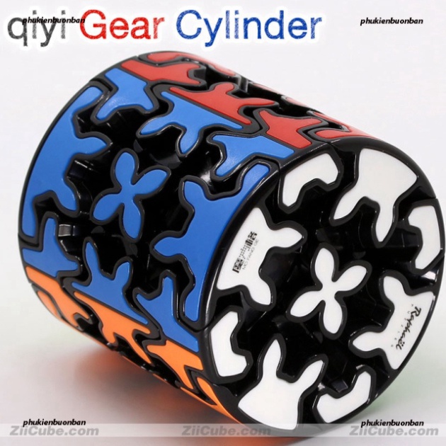 Rubik qiyi Gear Cylinder - Rubik màu sắc ảo diệu - Biến thể mới Rubik qiyi, đồ giải trí hiện đại gia