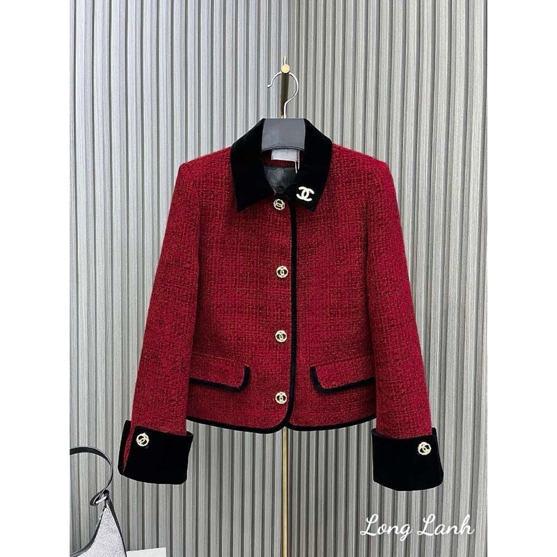 Áo Dạ Tweed Phối Viền Nhung Ép Mùng 2 Lớp Dày Dặn chuẩn loại 1(kèm ảnh thật
